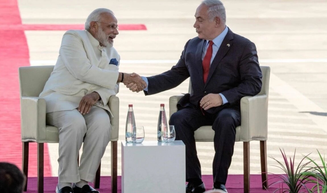 مودی سطح روابط هند و اسرائیل را به شراکت راهبردی ارتقا داد