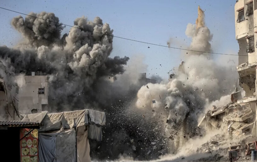 গাজায় ইসরায়েলি ড্রোন হামলায় ৫ পুলিশ সদস্য নিহত