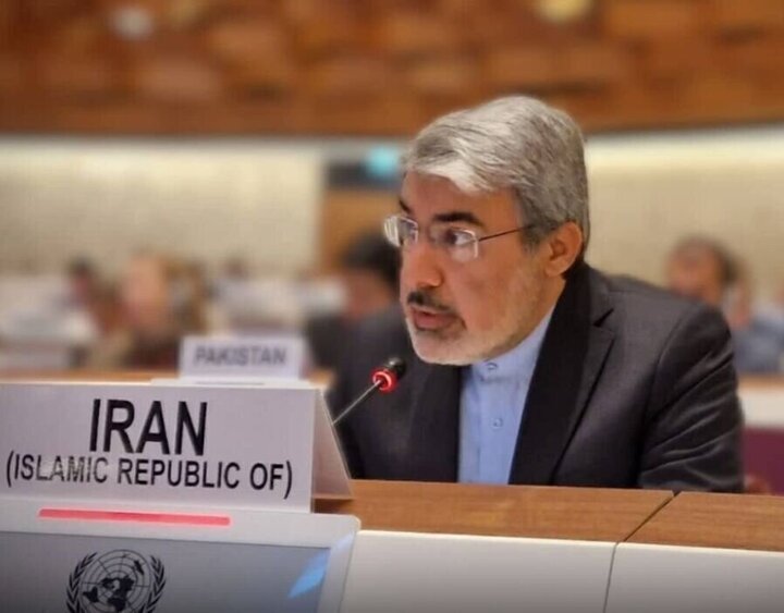 المندوب الإیراني لدی الأمم المتحدة في جنيف: على العالم إدانة العدوان الأمريكي الإسرائيلي على إيران