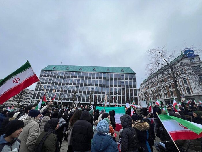 Marche du peuple norvégien contre l'agression américaine et du régime sioniste contre l'Iran
