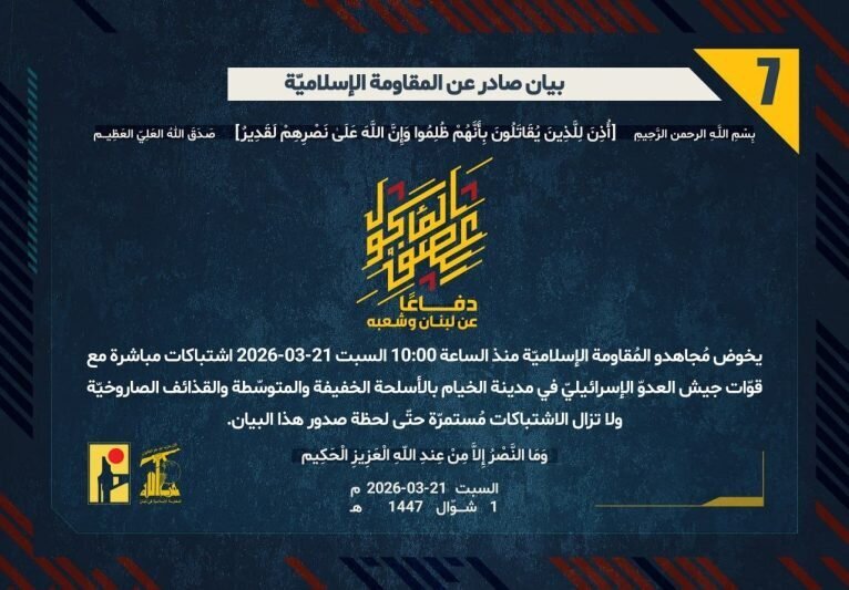Hizbullah Na Ci Gaba Da Arangama Da Sojojin Isra’ila A Khayyam