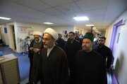 Delegation of Al-Abbas Shrine visits wounded and families of martyrs in Iran (+Photos)
