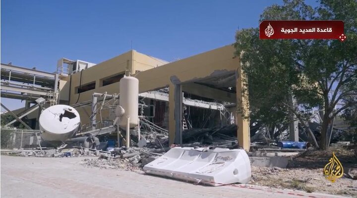 تقرير مصور/ قناة الجزيرة تكشف عن حجم الدمار في قاعدة العديد القطرية بفعل الصواريخ الايرانية