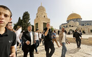 Extremist Ben Gvir, dozens of fanatic settlers defile Aqsa Mosque