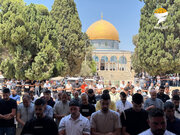 75,000 worshippers perform Friday prayer at Aqsa Mosque