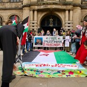 Photos: Protesters in Sheffield Demand End to Torture, Child Trials, and Isolation of Palestinian Detainees