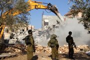 Zerstörung eines Klosters durch zionistische Besatzer im Libanon