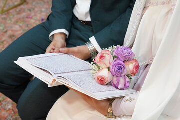 میزبانی اتاق عقد حرم بانوی کرامت از ۱۷۰ زوج جوان