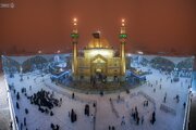 Informe fotográfico | Vientos portadores de polvo rodean el Radiante Santuario de Amir al-Mu’minin, Imam Ali (la paz sea con él)