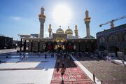 Photos: Al-Kadimiya Holy Shrine Draped in Black on Martyrdom Anniversary of Imam al‑Baqir