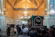 Photos: Symbolic Funeral of Imam al‑Baqir Held at Holy Shrine of Imam Al-Hussain