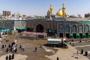 تقرير مصور/ تنفيذ حملة لغسل محيط العتبة العباسية المقدسة وتنظيفه