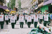 تصویری خبر|| عزاداری طلبۂ کارگل، حضرت قاسمؑ اور میناب کے شہداء کی یاد میں