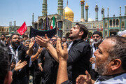 Həzrət Məsumənin (əleyha səlam) hərəmində İmam Hüseynin (ə) şəhadəti münasibətilə əza mərasimi \ Foto
