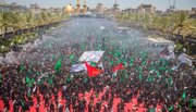 تقرير مصور/ مشاركة حشود المعزين مراسم عزاء ركضة (طويريج) بين الحرمين