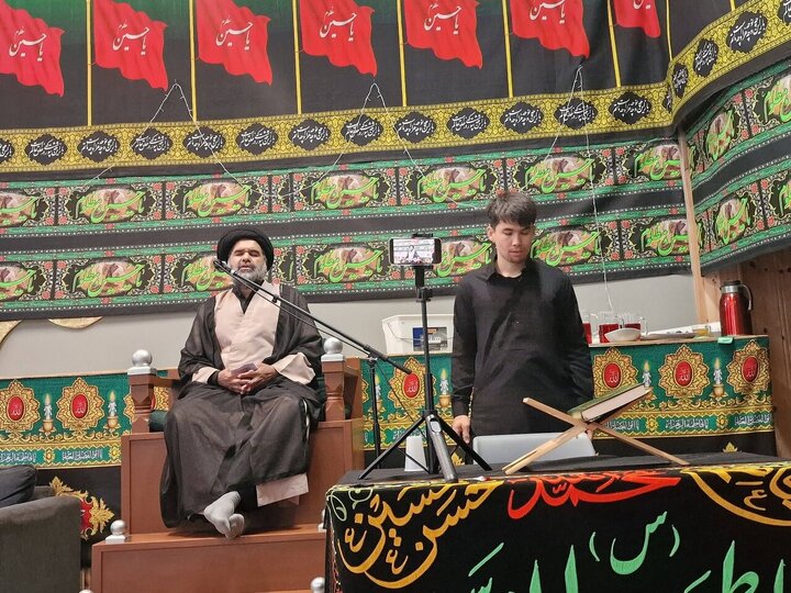 گزارش تصویری | عزاداری ظهر عاشورای شیعیان هورتن نروژ در حسینیه امام علی(ع)