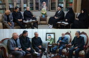 President Pezeshkian Visits Families of Martyred Intelligence Minister, Armed Forces Chief of Staff in Qom