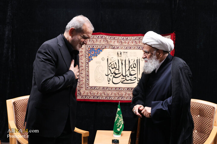 دیدار رئیس‌جمهور با مراجع عظام تقلید و علما در قم
