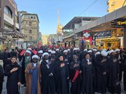 تقرير مصور/ مسيرة عزائية للطلاب الأفارقة في اليوم العاشر من محرم بالنجف الأشرف