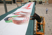 Photos: Hazrat Masoumeh Shrine Prepared for Funeral Ceremony of Martyred Leader