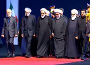 فيديو | الأمين العام للمجمع العالمي لأهل البيت (ع) يحضر بمراسم التوديع للشهيد القائد "الخامنئي"(ره)