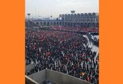 Tehran Mosəlla Məscidi "Amerikaya ölüm" şüarları ilə mələməl doldu / Video
