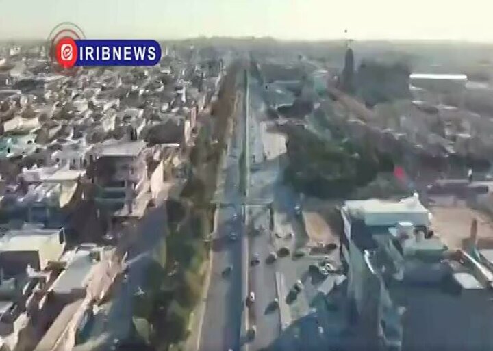 Video: Funeral route of martyred leader of Revolution in Najaf City