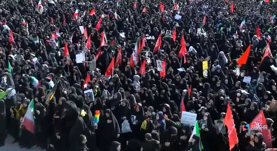 Video: Cry for Revenge from Millions of Iranians Amid Bitter Moments of Farewell