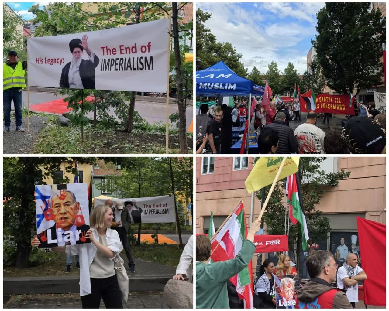 Kasabay ng seremonya ng pamamaalam; pagtitipon ng mga tagasuporta ng resistance sa Norway
