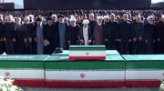 Massive Crowds Perform Funeral Prayers for Martyred Leader at Imam Khomeini Mosalla