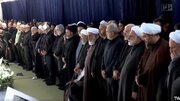 Video: Presence of heads of branches of government at Mosalla for Imam Khamenei Funeral Prayer