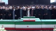 Dolientes realizan en Teherán el rezo fúnebre por Líder mártir de Revolución Islámica