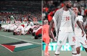 Wachezaji wa Morocco Wamshukuru Mwenyezi Mungu na Kupeperusha Bendera ya Palestina Baada ya Kuifunga Canada