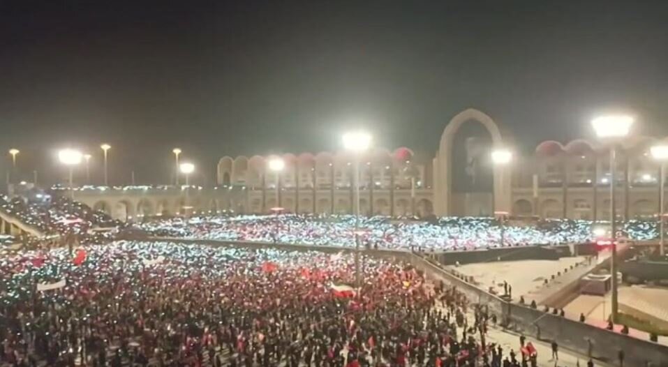 Video: Crowd present at Tehran Mosalla; an hour ago