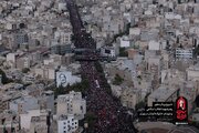 تقرير مصور/ الزحام البشري الهائل لأهالي طهران خلال مراسم تشييع الشهيد الامام السيد "علي الخامنئي"(ره)