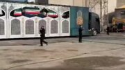 Video: An image of vehicle carrying pure body of martyred leader and his family