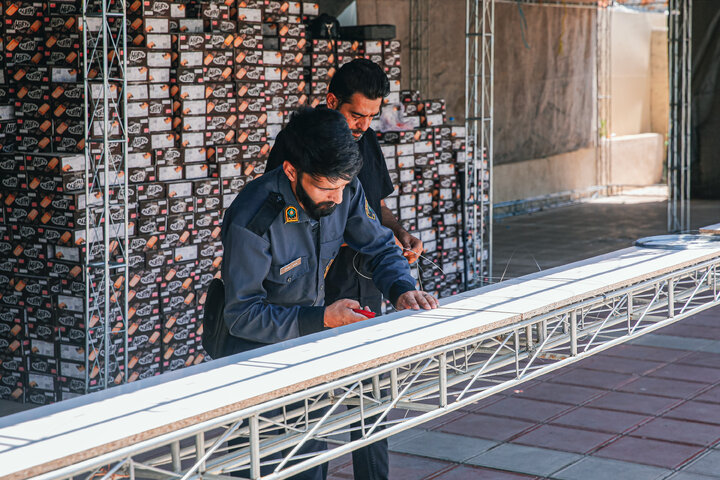 Photos: Preparation of Mawkibs by Astan Quds Razavi on Eve of Funeral Procession of Martyred Leader