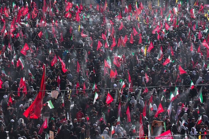 برطانوی میڈیا میں تہران میں ہونے والی بڑی عوامی شرکت کی بھرپور کوریج