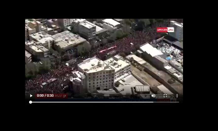 Video: Epic of pilgrims in bidding farewell to martyred leader of Ummah