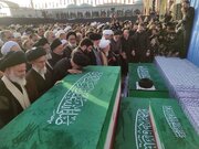 Marasimu ya Kumuaga Shahidi Sayyid Ali Khamenei yakamilika Qom, Mazishi Yataendelea Katika Miji ya Najaf na Karbala
