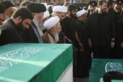 Müqəddəs Cəmkəran məscidində şəhid İmam Xamenei və ailəsinin cənazələrinə namazı Ayətullah Amoli qıldı / Foto
