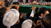 تقرير مصور/ الشيخ الدكتور خالد الملا يكتب أثناء تشييع شهيد الأمة الاسلامية الإمام الخامنئي بالنجف الأشرف