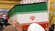 Video| Mga Sandali mula sa Paglilibing at Panalangin sa mga Katawan ng mga Martir ng Pamilya ng Martir ng Iran sa Dambana ni Amir al-Mu'minin (sumakan