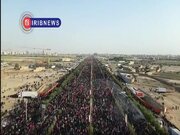 Video: Flood of devotees of martyred leader along route from Lady Masoumeh Shrine to Jamkaran Mosque