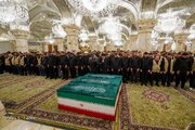 Photos: Funeral Prayer Held for Martyr Leader’s Family at Imam Ali Shrine