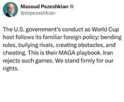 Rais Pezeshkian: Marekani Inakiuka Sheria katika Siasa na Michezo, Iran Itatetea Haki Zake
