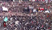 Video: Massive Iraqi Crowd Gathers Near Thawrat al‑Ashreen for Martyr Leader’s Funeral