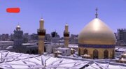 Video: Formation of prayer rows for funeral prayer over body of martyred Imam, led by Ayatollah Hakim