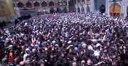 Video: Martyr Leader’s Body Reaches Golden Iwan of Alawi Shrine as Ziyarat Aminullah Is Recited