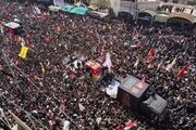 4300 ڕۆژنامەنووسی عێراقی و بیانی ڕووماڵی بەڕێ کرانی تەرمی ڕێبەری شەهید دەکەن